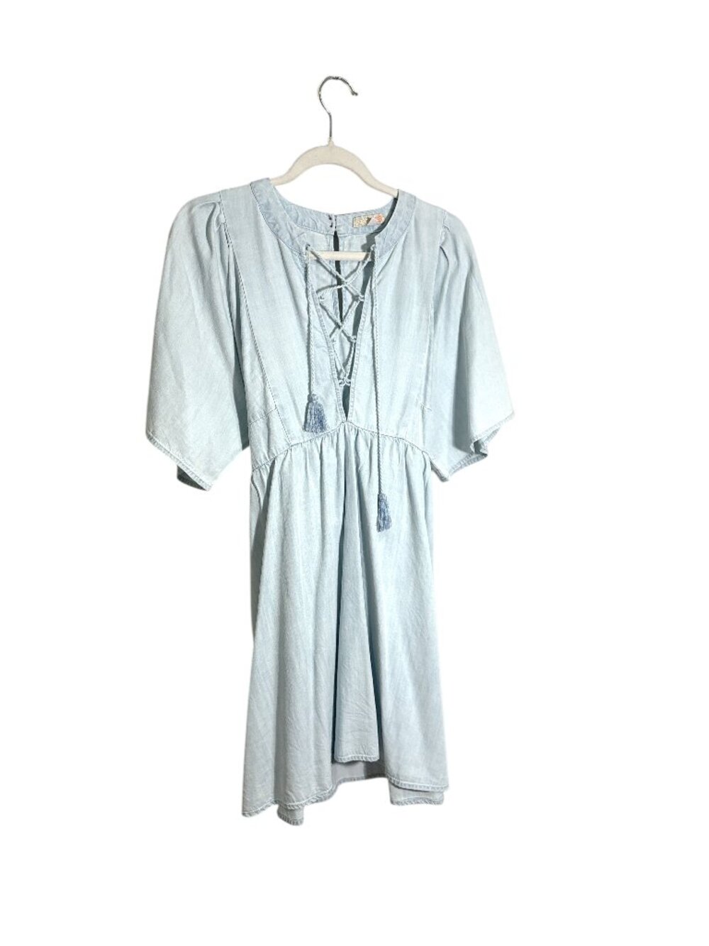 Gianni Bini Dresses | Lace-Up Chambray Dress | Size: S